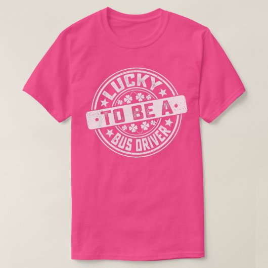 バスの運転手St Patrickx27s日幸運にバスのdr Tシャツ (デザイン正面)