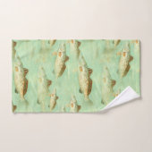 バスの魚の柄 バスタオルセット (ハンドタオル)