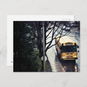 バスのscolaire ポストカード (正面/裏面)