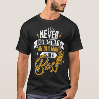 バスを持ったおじさんをナメるなよ Tシャツ
