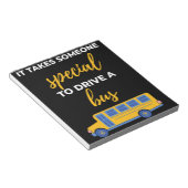 バスを運転するには特別な必要がある ノートパッド (アングル)