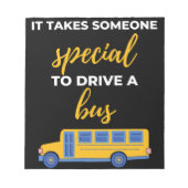 バスを運転するには特別な必要がある ノートパッド (正面)