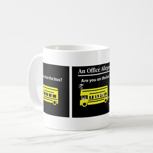 バスを…運転しますまたはバスの下にありますか。 コーヒーマグカップ (正面左)