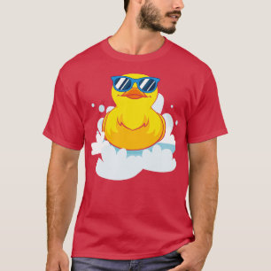 バスアヒルおもしろいキーバクールス玩具ゴムアヒル Tシャツ