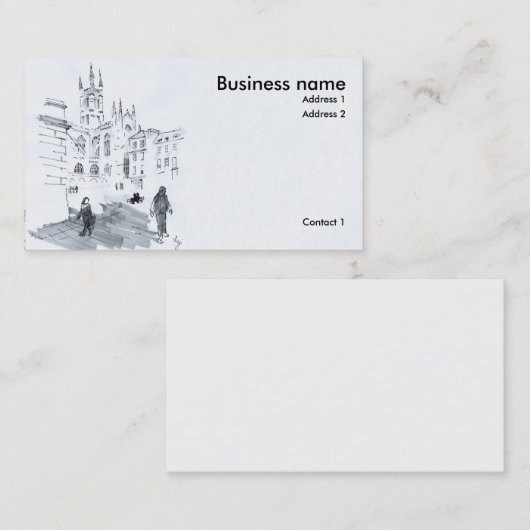 バスアビースケッチ 名刺 (正面/裏面)