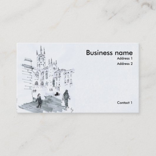 バスアビースケッチ 名刺 (正面)