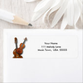 バスアンドヴァイオリン差出人住所ラベル ラベル (インサイチュ)