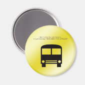 バスアードグッドモーニングスマイルブラックバス マグネット (正面/裏面)