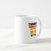 バスイエロースクールバスの引用文の下に投げおもしろいる コーヒーマグカップ (正面右)