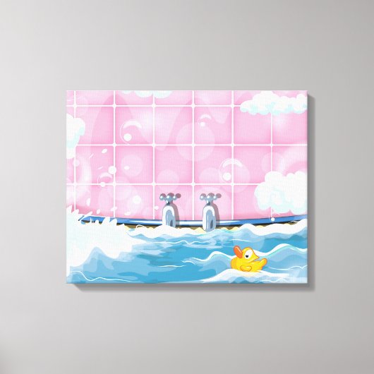 バスイエローダック キャンバスプリント (正面)