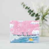 バスイエローダック ポストカード (スタンド正面)