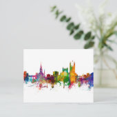 バスイングランドスカイラインシティスケープ ポストカード (スタンド正面)