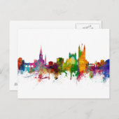 バスイングランドスカイラインシティスケープ ポストカード (正面/裏面)