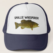 バスウィスパーおもしろいラー魚釣りフィッシャーマンアングラー キャップ (正面)