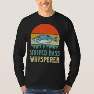 バスウィスペストライプのラーアパレル魚釣りサルターターF Tシャツ