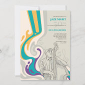 バスウェーブミュージカル誕生日招待状 招待状 (正面)