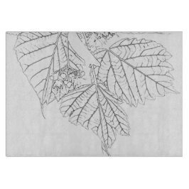 バスウッド葉 カッティングボード