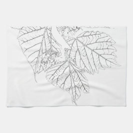 バスウッド葉 キッチンタオル
