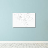 バスウッド葉 キャンバスプリント (インサイチュ (ウッドフロア))