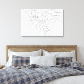 バスウッド葉 キャンバスプリント (インサイチュ (寝室))