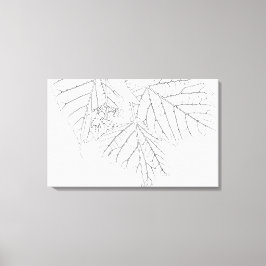 バスウッド葉 キャンバスプリント