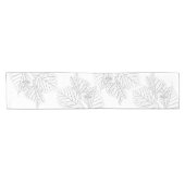 バスウッド葉 ショートテーブルランナー (横)