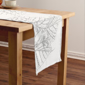 バスウッド葉 ショートテーブルランナー (インサイチュ)