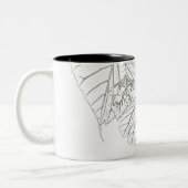 バスウッド葉 ツートーンマグカップ (左)