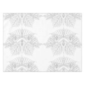 バスウッド葉 テーブルクロス (正面(横))