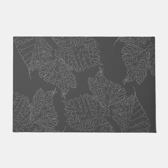 バスウッド葉 ドアマット (正面)