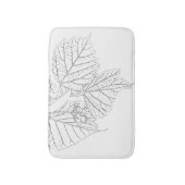 バスウッド葉 バスマット (正面縦)