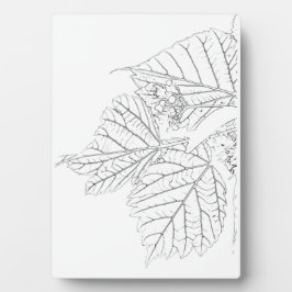 バスウッド葉 フォトプラーク