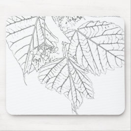 バスウッド葉 マウスパッド