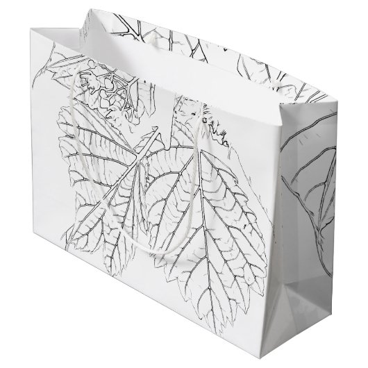 バスウッド葉 ラージペーパーバッグ (裏面アングル)