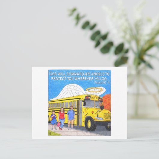 バスエンジェル感動的ポストカード ポストカード (スタンド正面)