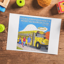 バスエンジェル感動的ポストカード ポストカード