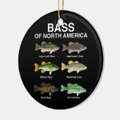 バスオブノースアメリカラブ魚釣り セラミックオーナメント (左)