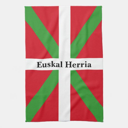 バスカスタムク国旗、イクリニャ: キッチンタオル (縦)