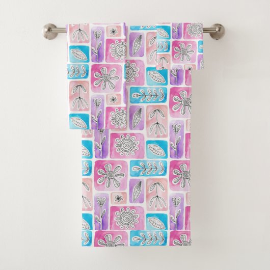 バスカラフルタオルのセット バスタオルセット (インサイチュ)