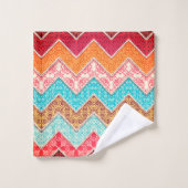 バスカラフルタオルのセット バスタオルセット (ウォッシュタオル)