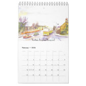 バスカレンダー カレンダー (2月 2026)