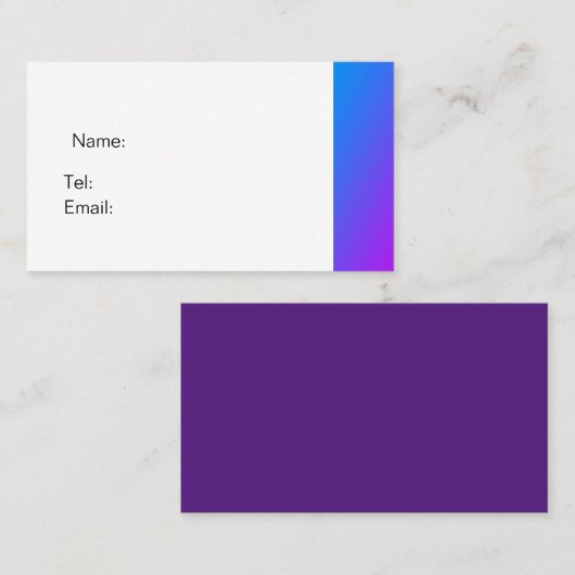 バスカード基本紫 名刺 (正面/裏面)