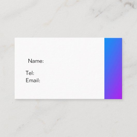 バスカード基本紫 名刺 (正面)
