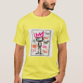 バスキア風 ネオ エクスプレッション クラウン モンスター グラ Tシャツ (正面)