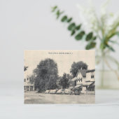 バスキングリッジ、ニュージャージー、通りシーン、ヴィンテージ ポストカード (スタンド正面)