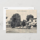 バスキングリッジ、ニュージャージー、通りシーン、ヴィンテージ ポストカード (正面/裏面)