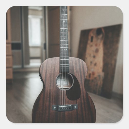 バスギタカッコいいー スクエアシール (正面)