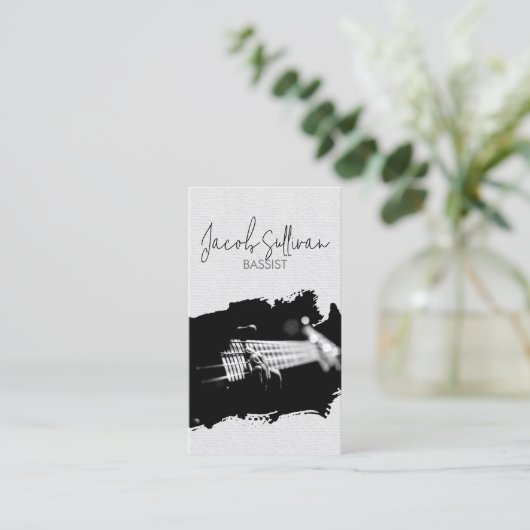 バスギタリストミュージシャン名刺 名刺 (スタンド正面)