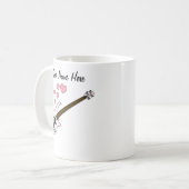 バスギターカスタムウェディングマグベーシスト コーヒーマグカップ (正面左)