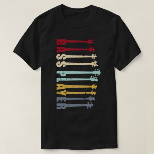 バスギターネックス付きバスプレおもしろいイヤーg tシャツ (デザイン正面)